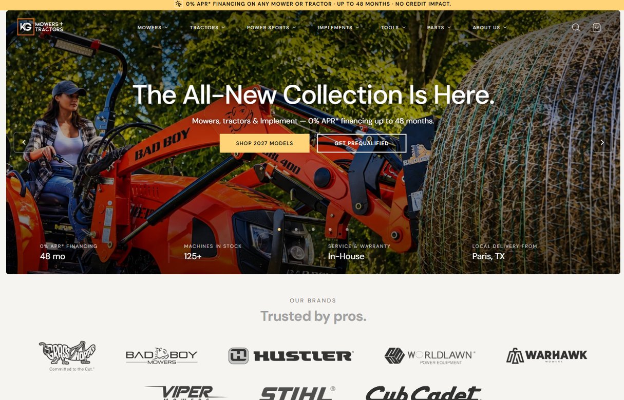 K and G Mowers – kgmowers.com