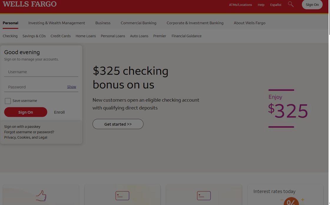 Wells Fargo – wellsfargo.com