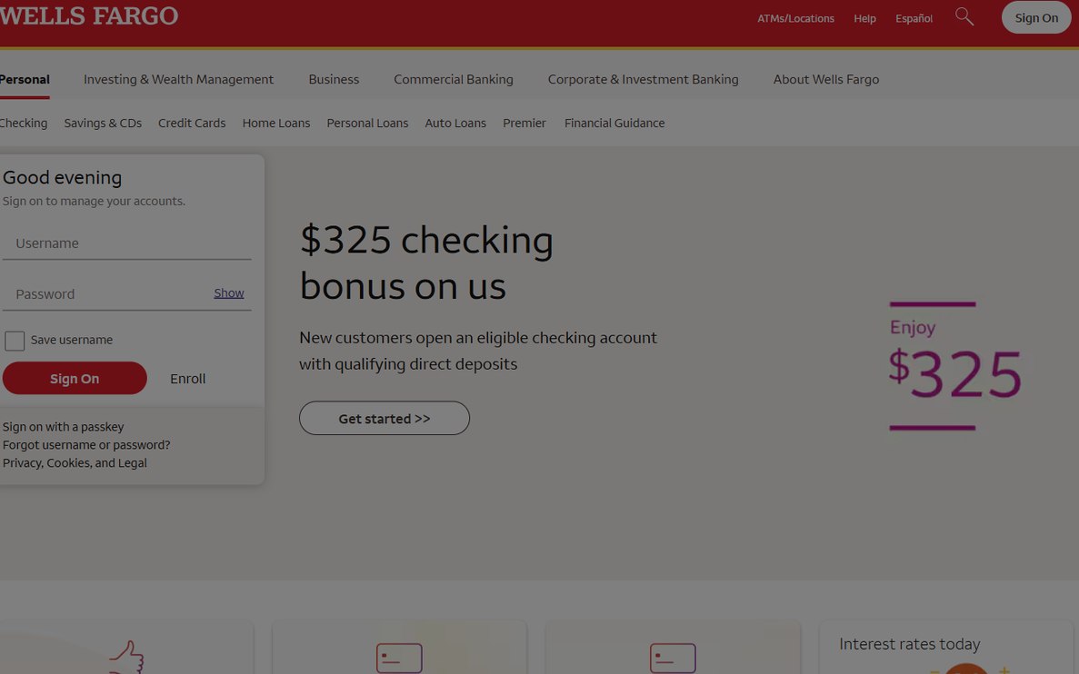 Wells Fargo – wellsfargo.com
